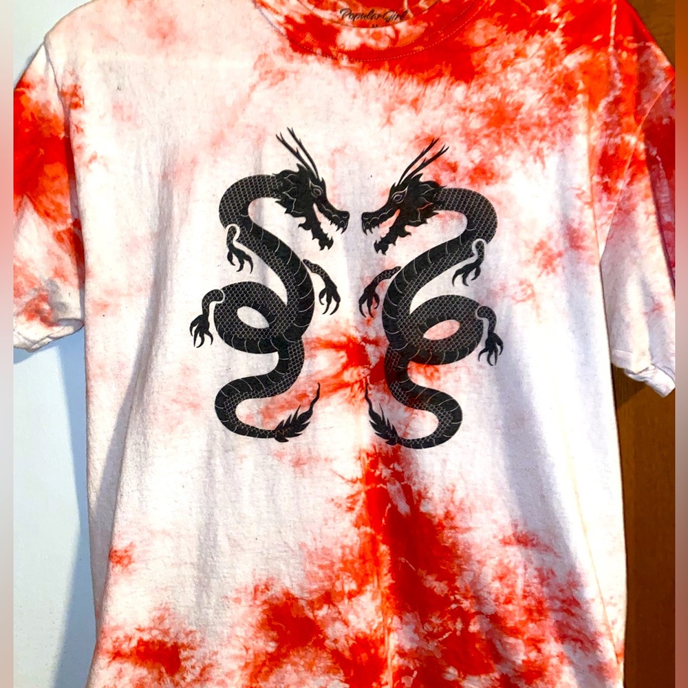 Twin Dragon Tie-Dye T-Shirt